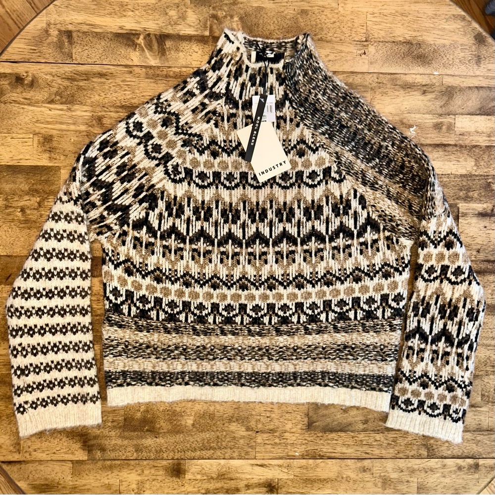Boho Funnel Sweater